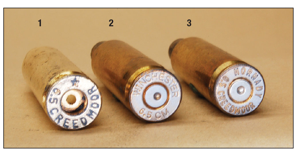 Several companies make 6.5 Creedmoor brass. Gil could only find (1) Starline, (2) Winchester and (3) Hornady.